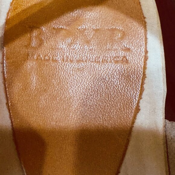 Bryr Emma Cross-Over Clogs Bone Nubuck Suede Sandals Size 38/ 8 Orthopedic USA - Picture 10 of 11